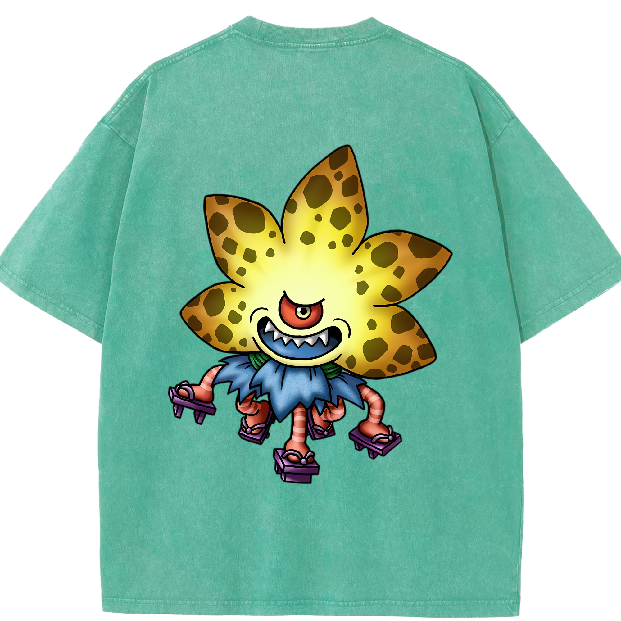 （画像用） ドラゴンクエスト Doragon Kuesuto Dragon Quest 綿100% ヴィンテージ風 半袖Tシャツ（背面プリント）